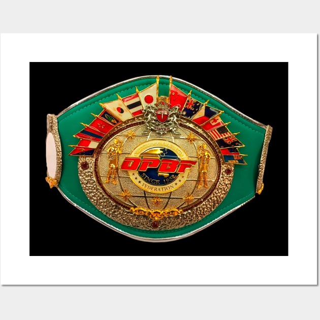 Oriental and Pacific Boxing Belt Wall Art by FightIsRight